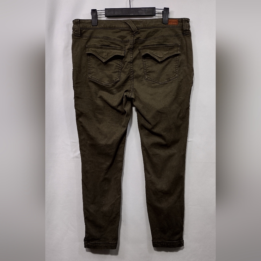 Joie Jeans Park Skinny Utility Pants Womens 32 Green Boho Retro 90s Y2K Casual - Picture 7 of 11
